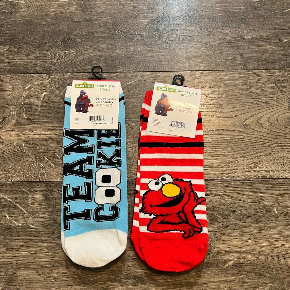 Sesame Street Ankle High Socks NWT‎